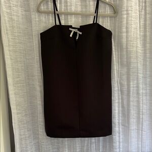 Divided Black Mini Dress